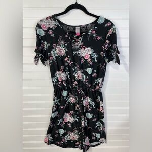 No Boundaries Floral Black Dress Girls Junior (11-13)